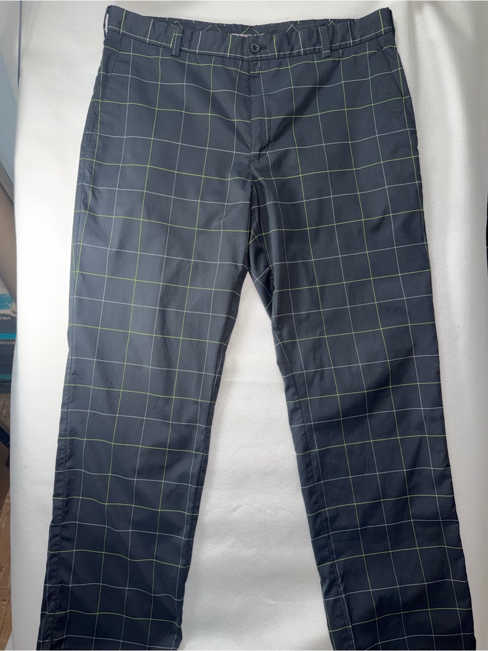 Nike Golf Tour Performance Pants with Green Windowpane Grid